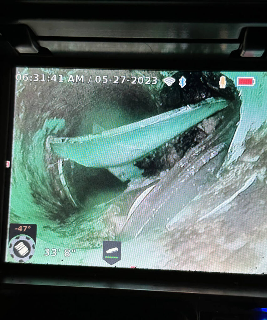 High-resolution sewer camera inspecting underground pipes in a Seattle home
